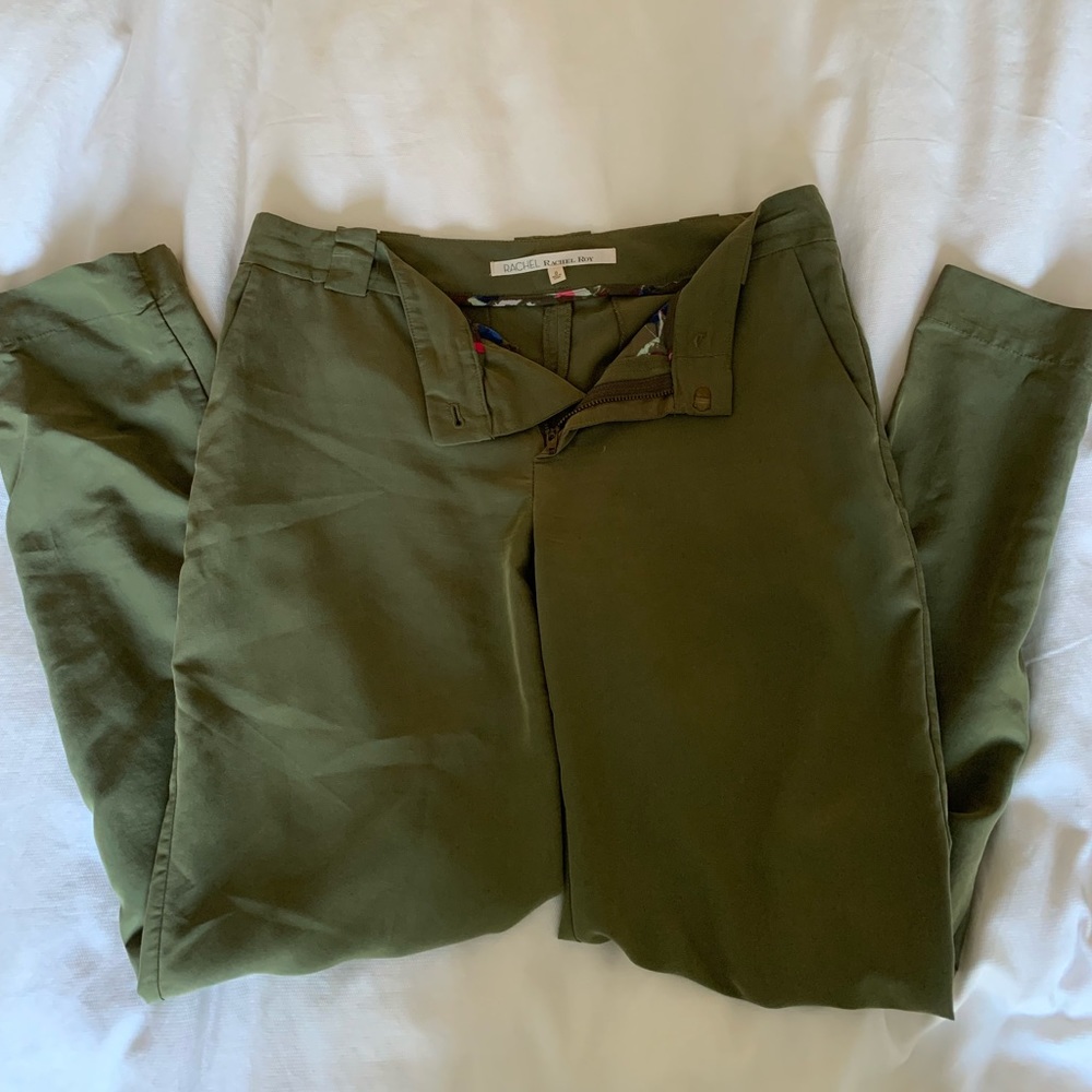 Rachel Roy Dress Pants in Olive Green